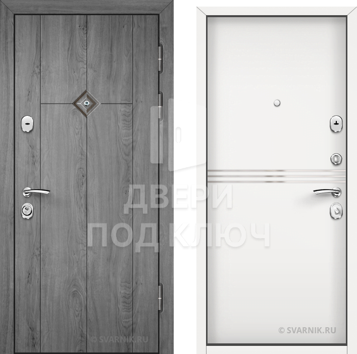 Входная готовая дверь в офис ДПК-2935