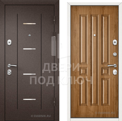 Утепленная входная дверь в дом ДПК-9702