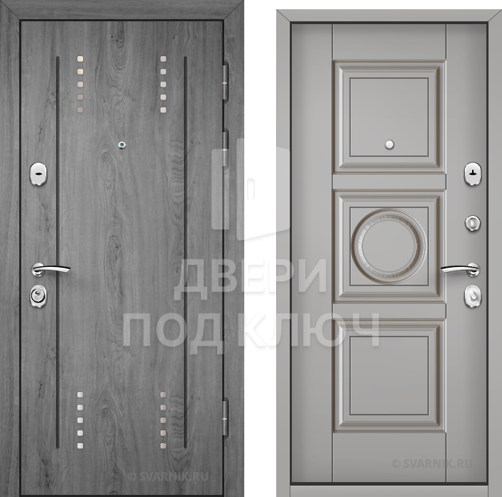 Входная готовая дверь в коттедж ДПК-2845