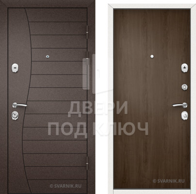 Металлическая утепленная входная дверь в дом ДПК-9699